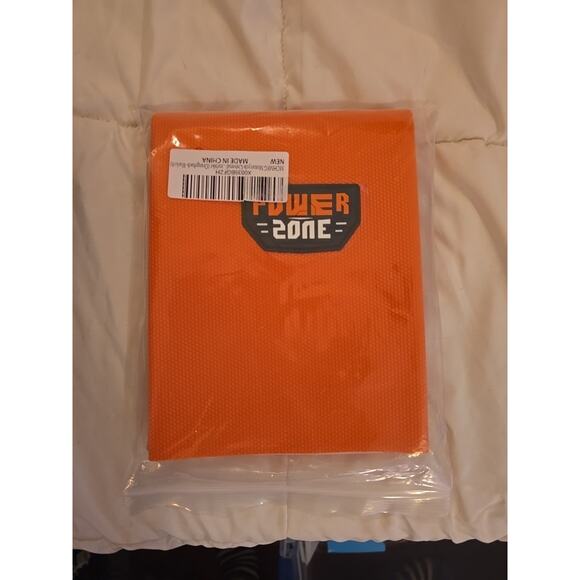 Power Zone Tour Bike Seat Cover - Orange & Black Stripe - Picture 1 of 2